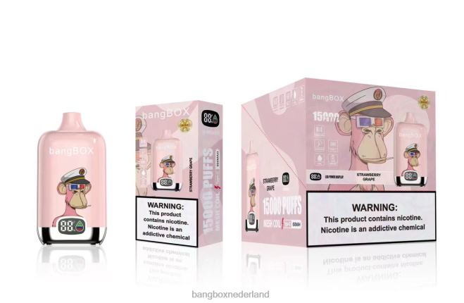 Bang Box 15000 trekjes aardbei druif - Bang Box Nederland