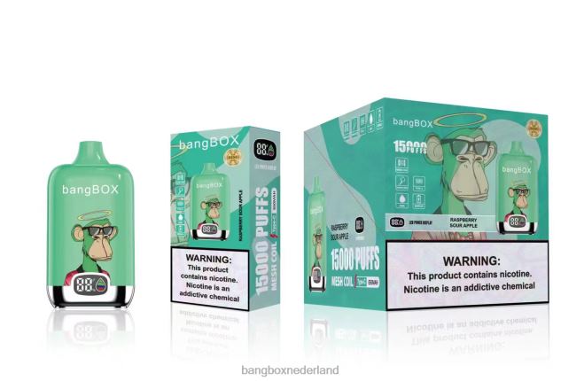 Bang Box 15000 trekjes frambozenzure appel - Bang Box Vapes