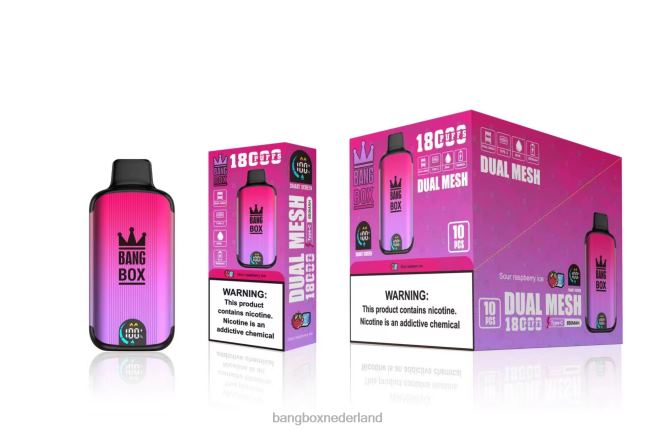 Bang Box 18000 trekjes zuur frambozenijs - Bang Box Vapes