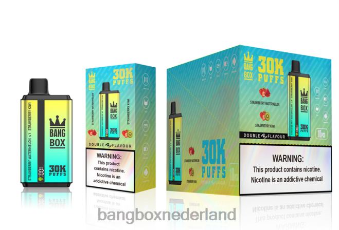 Bang Box 30.000 soesjes dubbele smaken aardbei-watermeloen en aardbei-kiwi - Bang Box Nederland