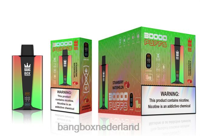 Bang Box 30.000 trekjes slim scherm aardbei watermeloen - Bang Box Vape Review