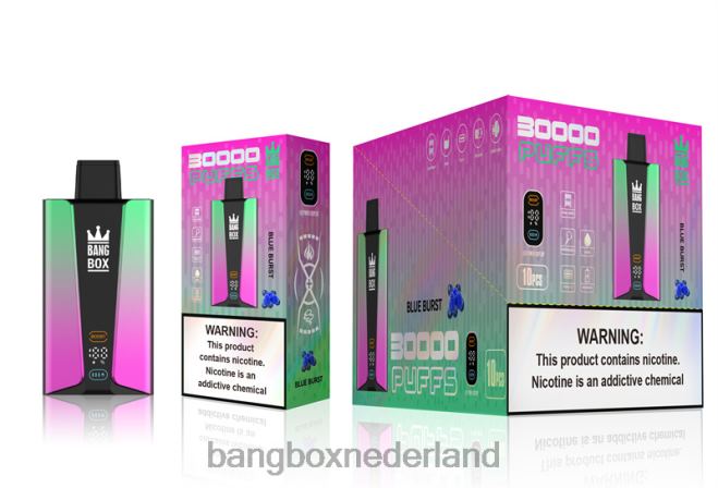 Bang Box 30.000 trekjes slim scherm blauwe uitbarsting - Bang Box Vapes