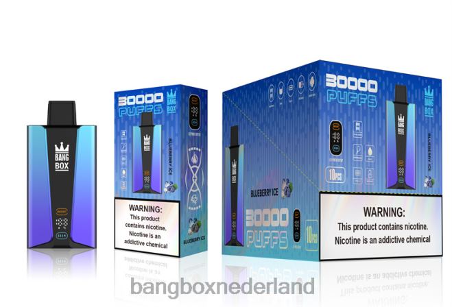 Bang Box 30.000 trekjes slim scherm bosbessen ijs - Bang Box Vape Review
