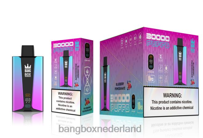 Bang Box 30.000 trekjes slim scherm bosbessen pomgerante - Bang Box Nederland