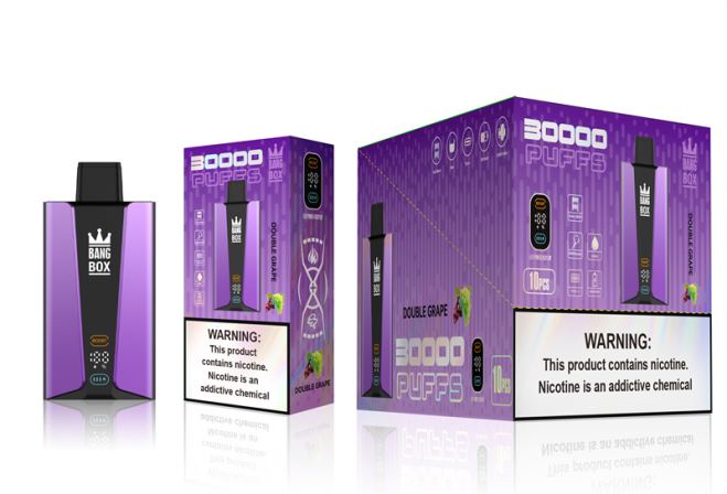 Bang Box 30.000 trekjes slim scherm dubbele druif - Bang Box Vape