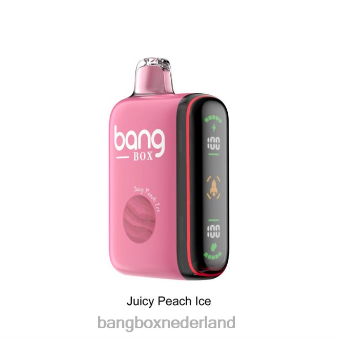 Bang Box Intelligente vermogensweergave van 9000-18000 rookwolken sappig perzikijs - Bang Box Vape