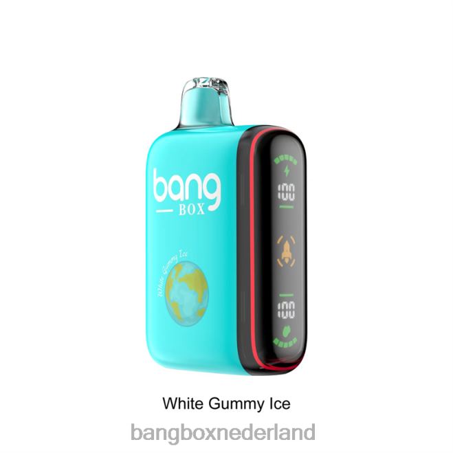 Bang Box Intelligente vermogensweergave van 9000-18000 rookwolken wit gomachtig ijs - Bang Box Vapes