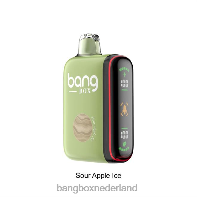Bang Box Intelligente vermogensweergave van 9000-18000 rookwolken zuur appelijs - Bang Box Nederland