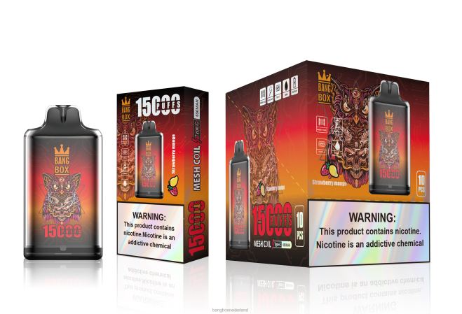 Bang Box s1-15000 trekjes aardbei-mango - Bang Box Vape