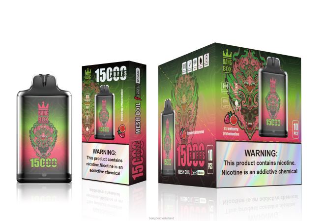 Bang Box s1-15000 trekjes aardbei watermeloen - Bang Box Vape Review