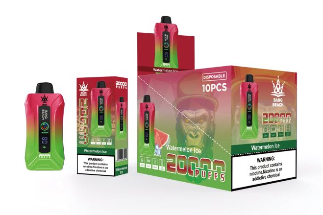 Bang Beach 20.000 trekjes slimme schermvape watermeloen ijs - Bang Box Vape Review
